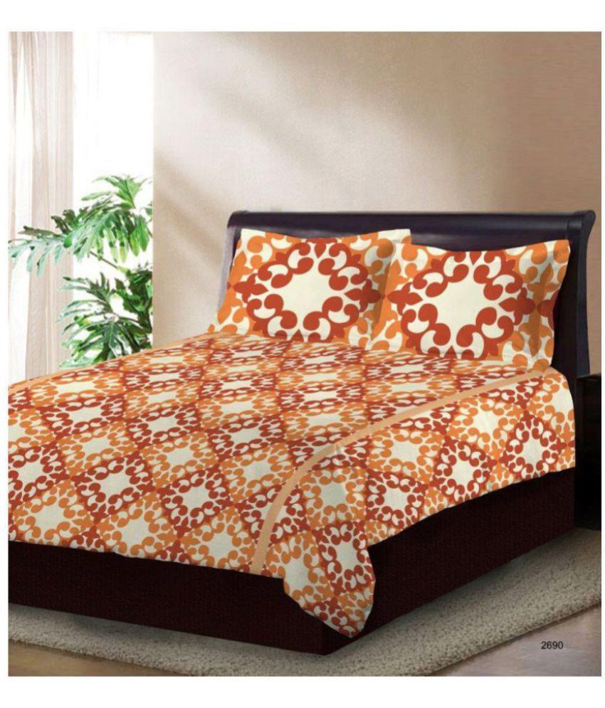 Bombay Dyeing Cotton Double Bedsheet with 2 Pillow Covers Buy Bombay