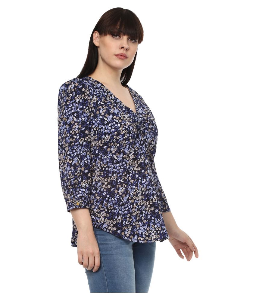 100 polyester plus size tops