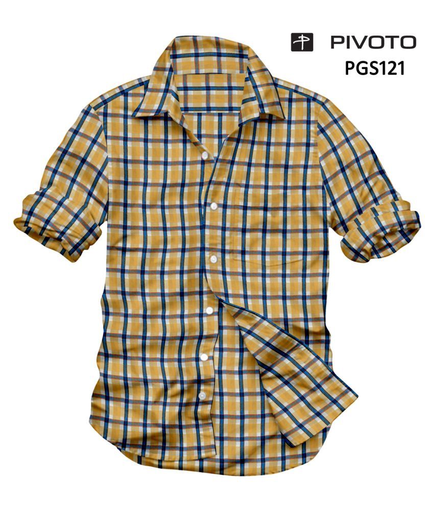 yellow formal shirt combination