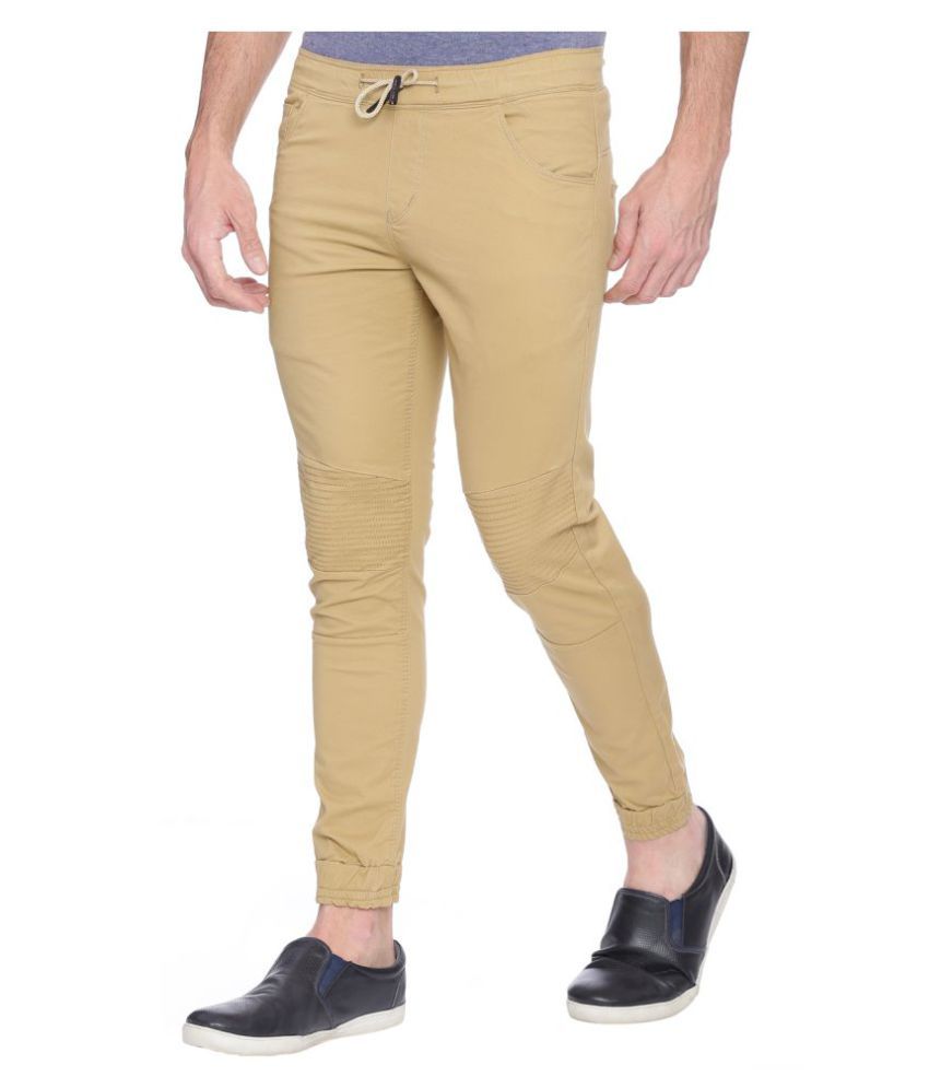 joggers color beige