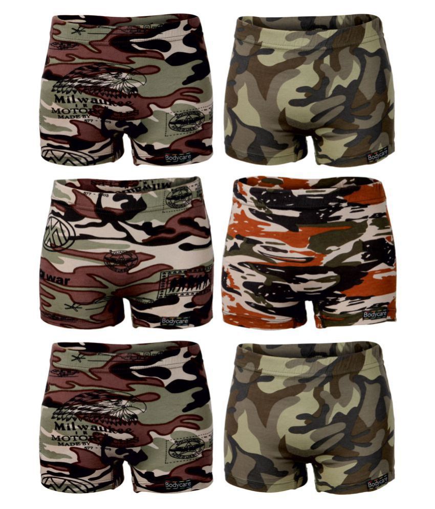     			Bodycare Boys camouflage Printed Brief Pack of 6