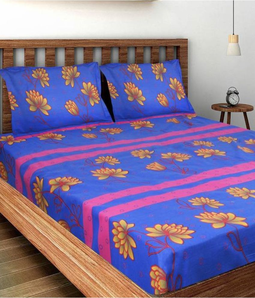 Bombay Dyeing Cotton Double Bedsheet With 2 Pillow Covers Buy Bombay Dyeing Cotton Double 8081