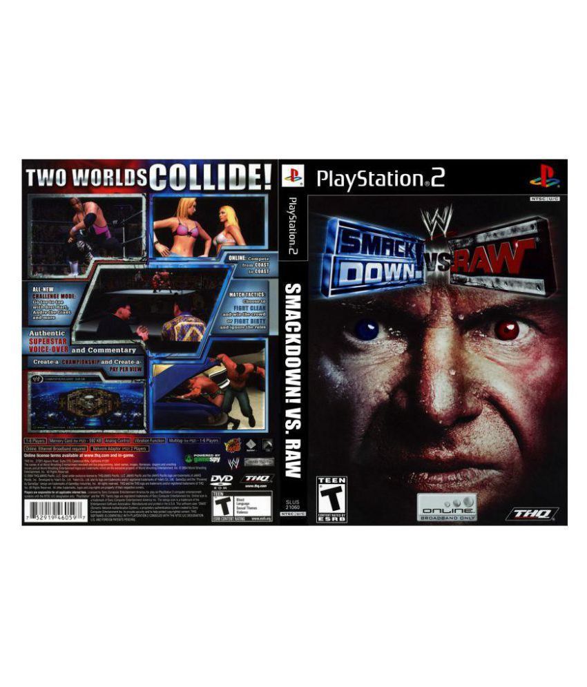 playstation 2 raw vs smackdown