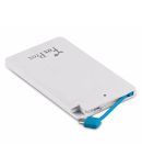 FoxProx FX-25C Credit Card 2500 -mAh Li-Polymer Power Bank White