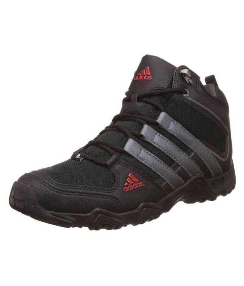 black adidas walking shoes