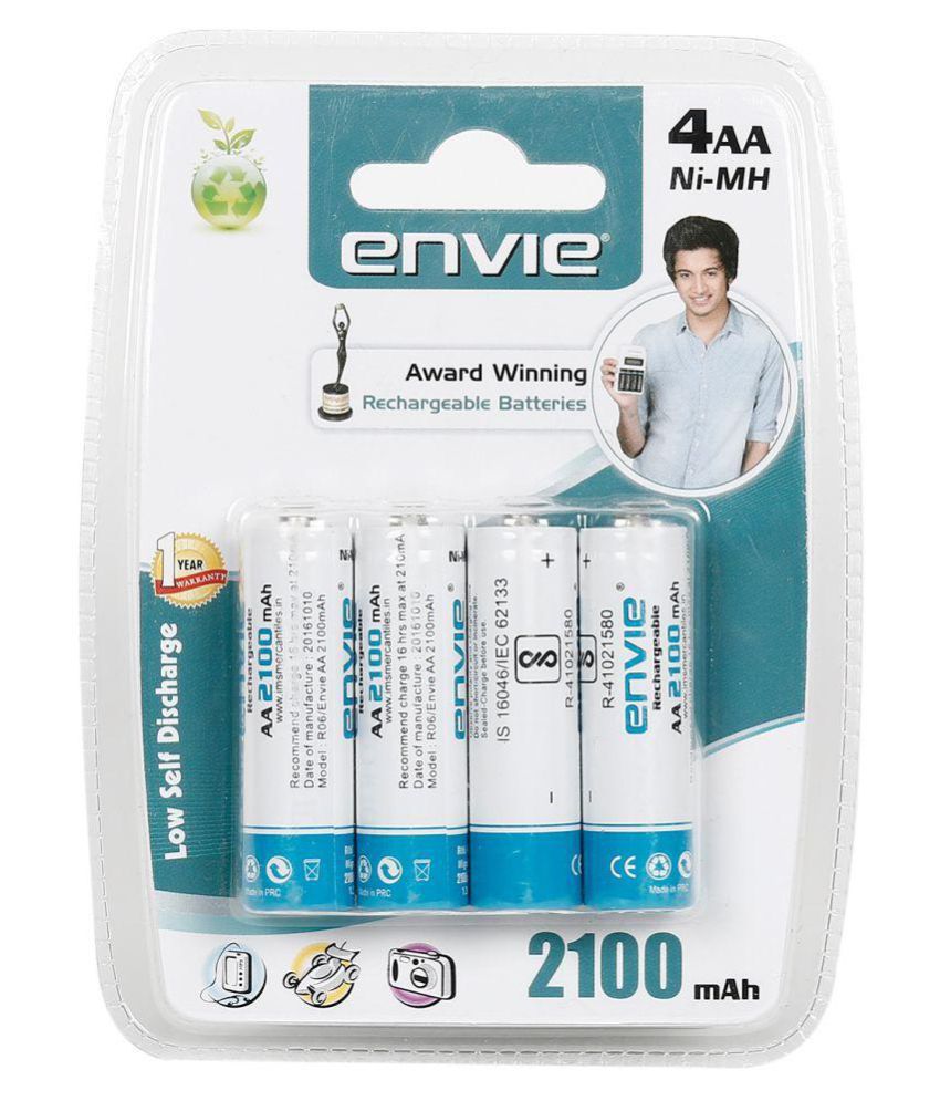     			Envie Envie 4X2100mAh 2100 mAh Rechargeable Battery 4
