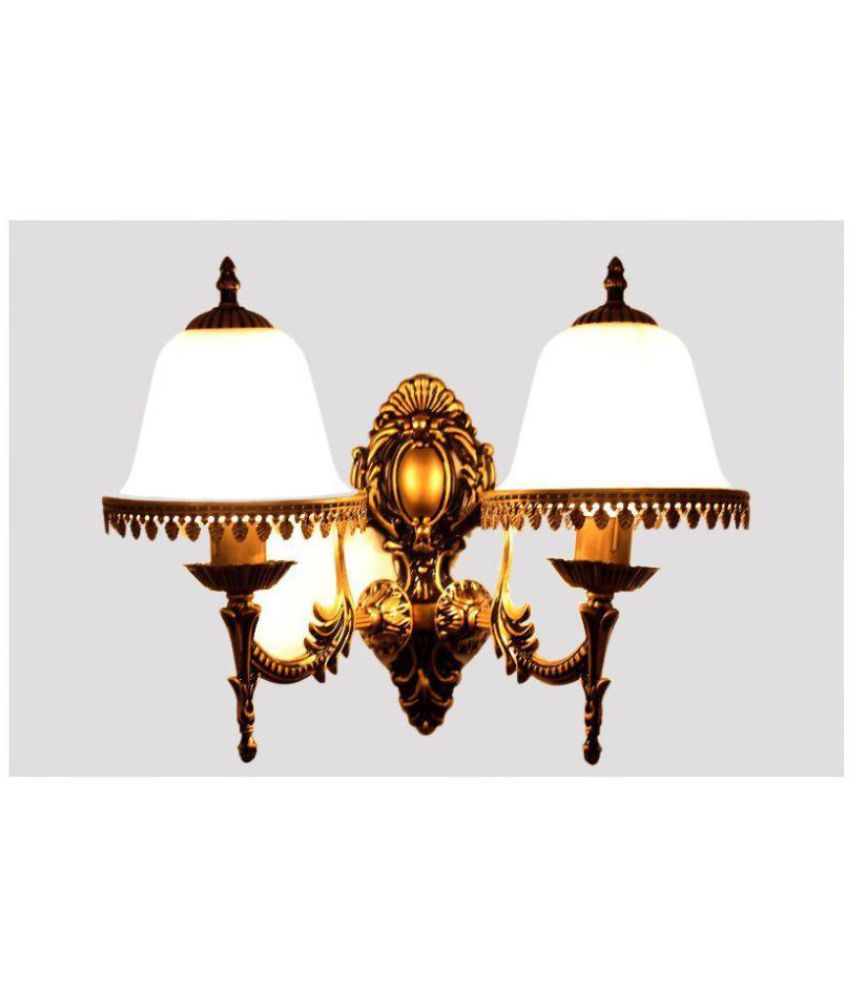 Lightspro Antique Wall Lamp Glass Light White Pack Of 1 Lightspro Antique Wall Lamp Glass Light White Pack Of 1