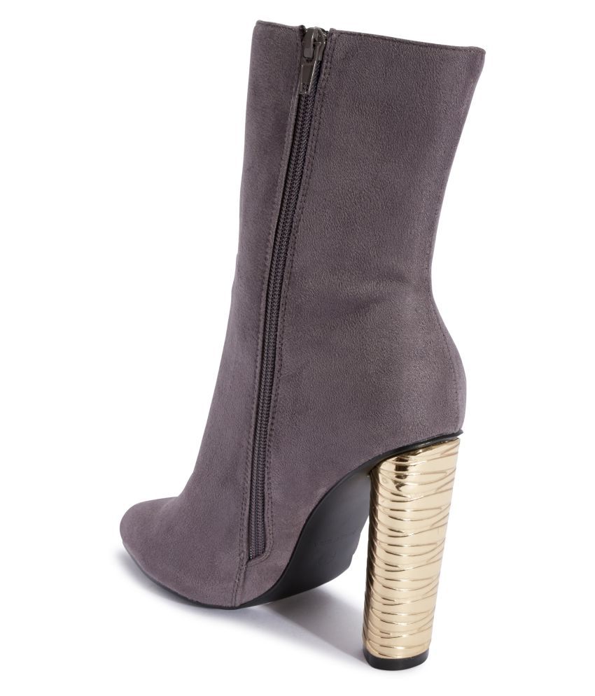 truffle collection mid heel ankle boots