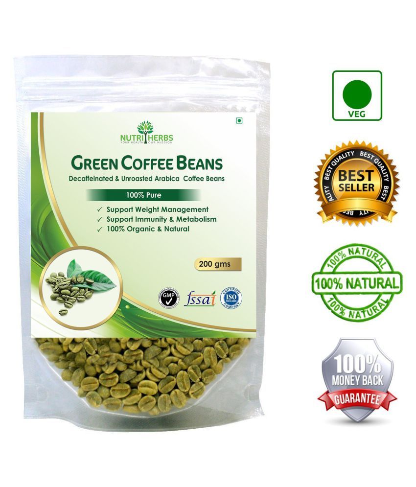 Nutriherbs Green Coffee Beans 200 gm Natural Fat Burner Capsule Buy