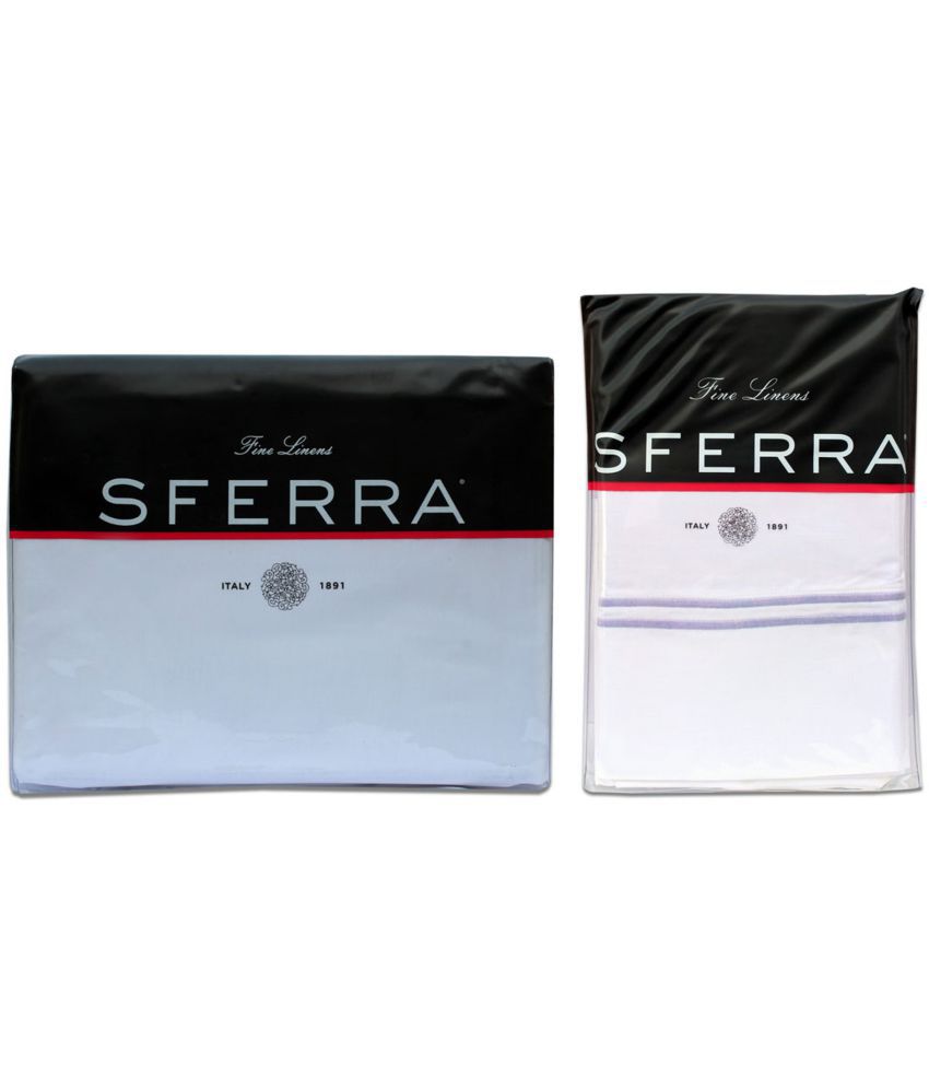 Sferra King Cotton White Plain Bedding Set Set of 3 - Buy Sferra King ...