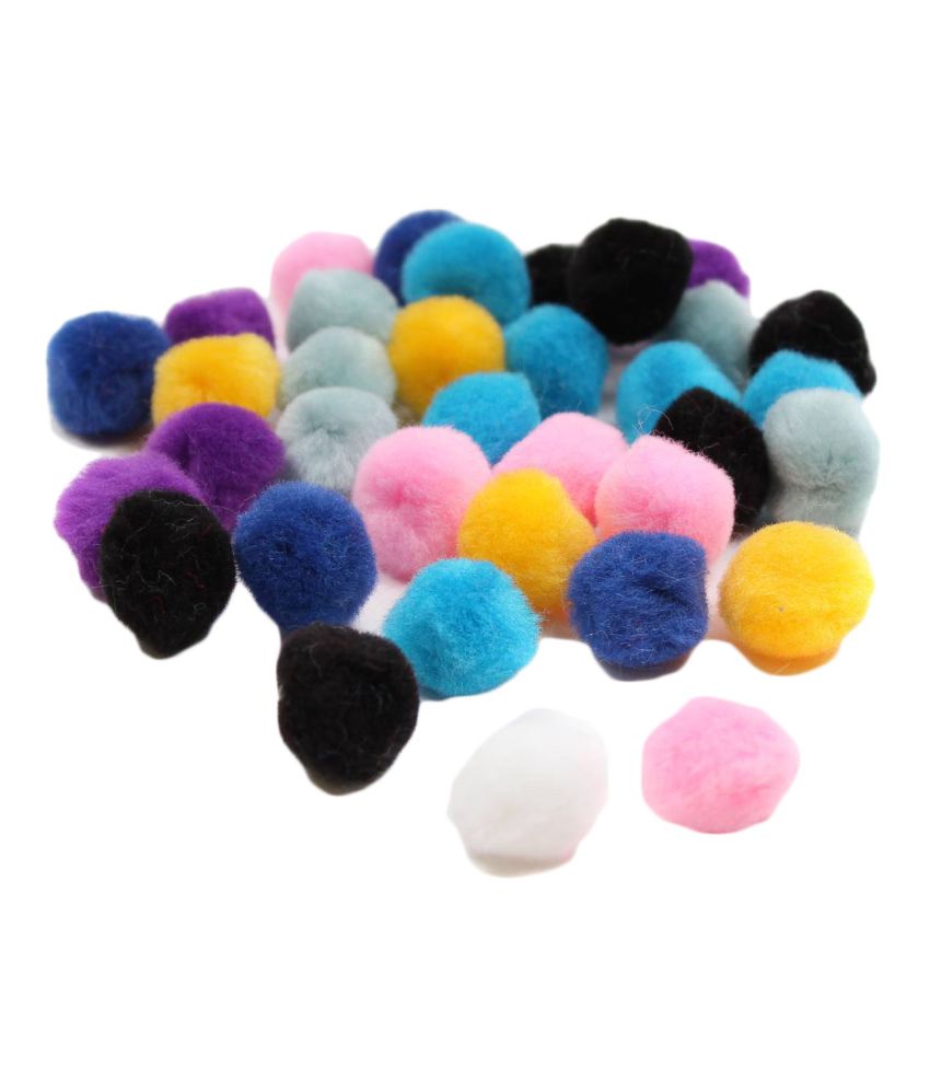     			Ziggle Pom Pom Cotton Balls - Pack of 50