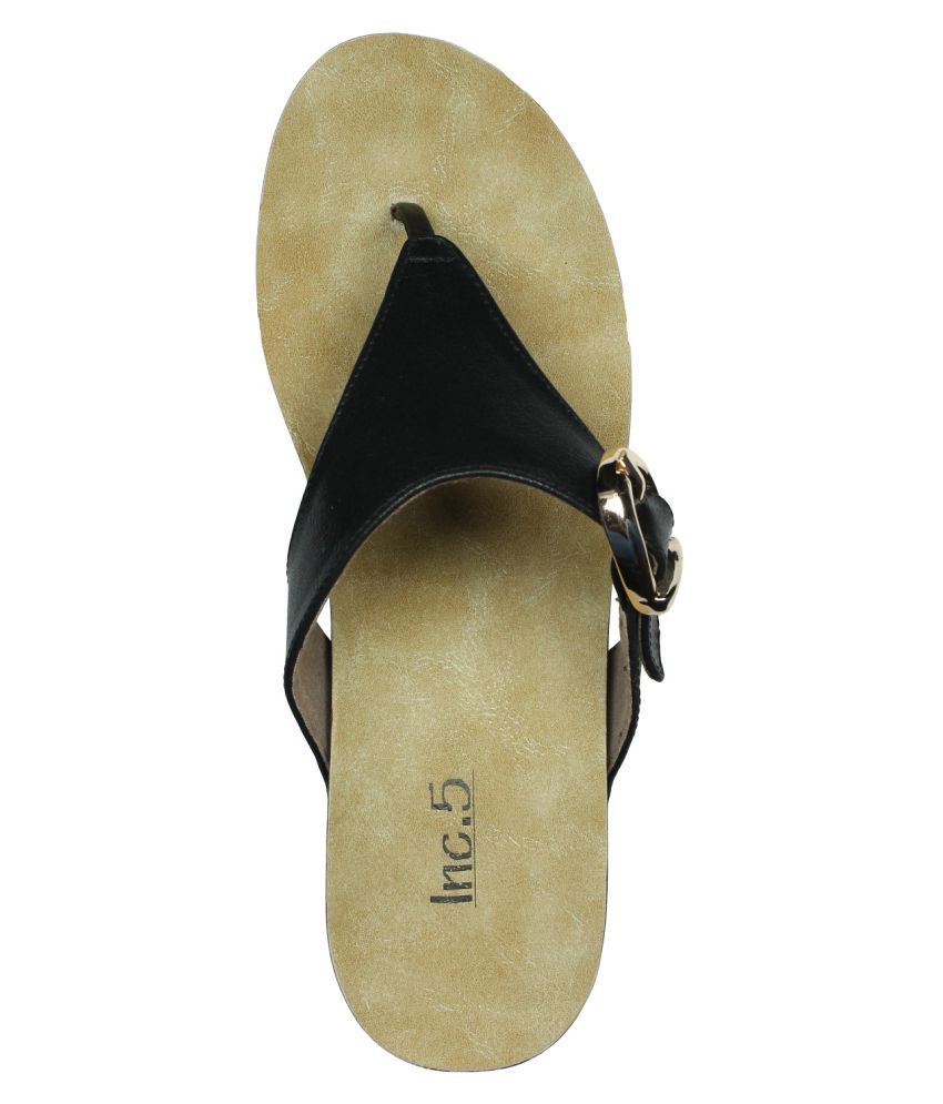 Inc.5 Black Wedges Heels Price in India- Buy Inc.5 Black Wedges Heels Online at Snapdeal