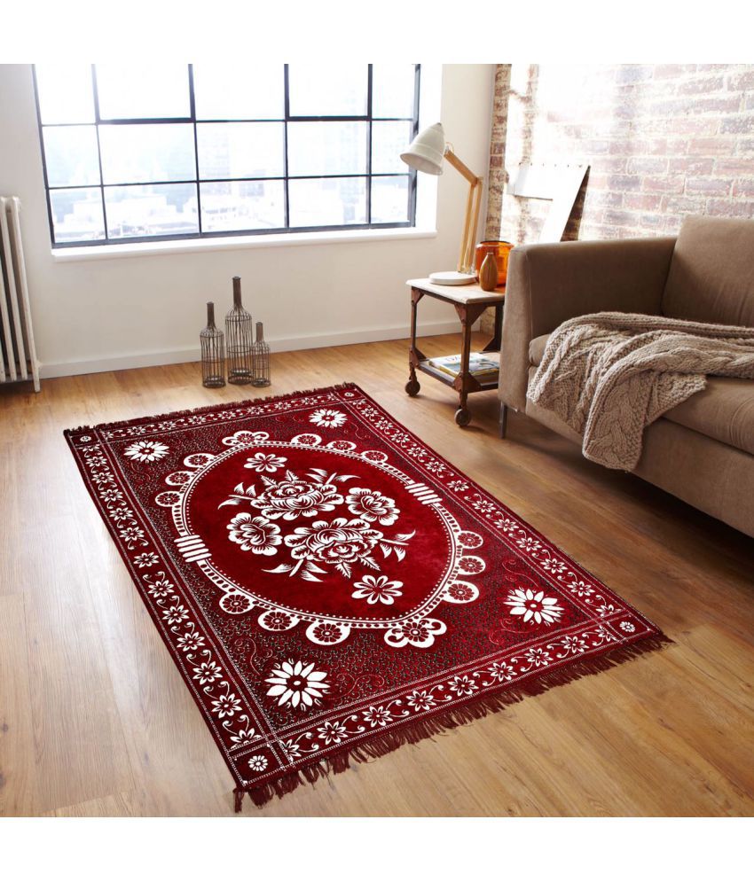    			Laying Style Multi Chenille Carpet Ethnic 4x6 Ft.