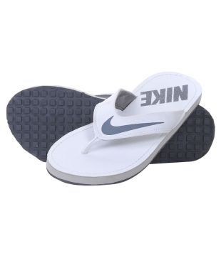 nike white slippers