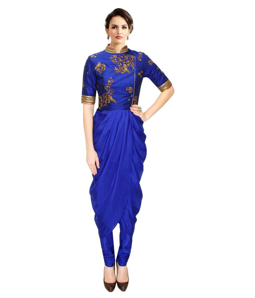 blue dhoti pants