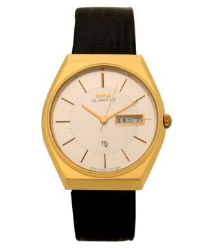hmt quartz black watch price