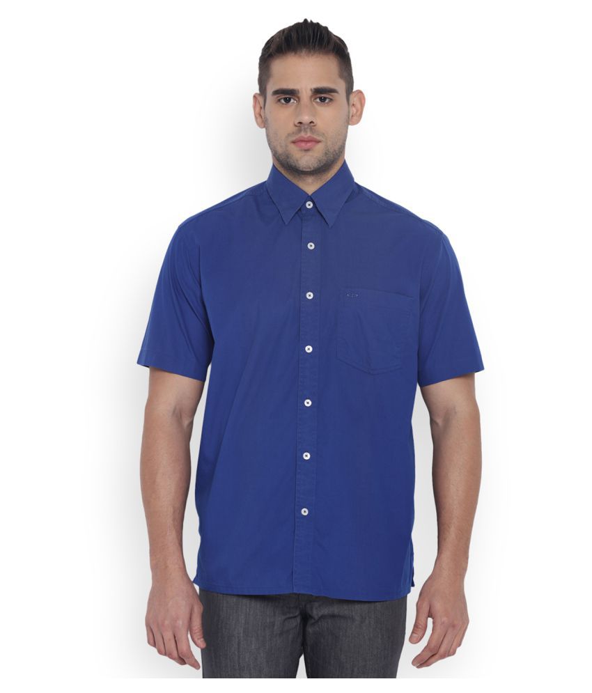 Colorplus Blue Casuals Regular Fit Shirt - Buy Colorplus Blue Casuals ...