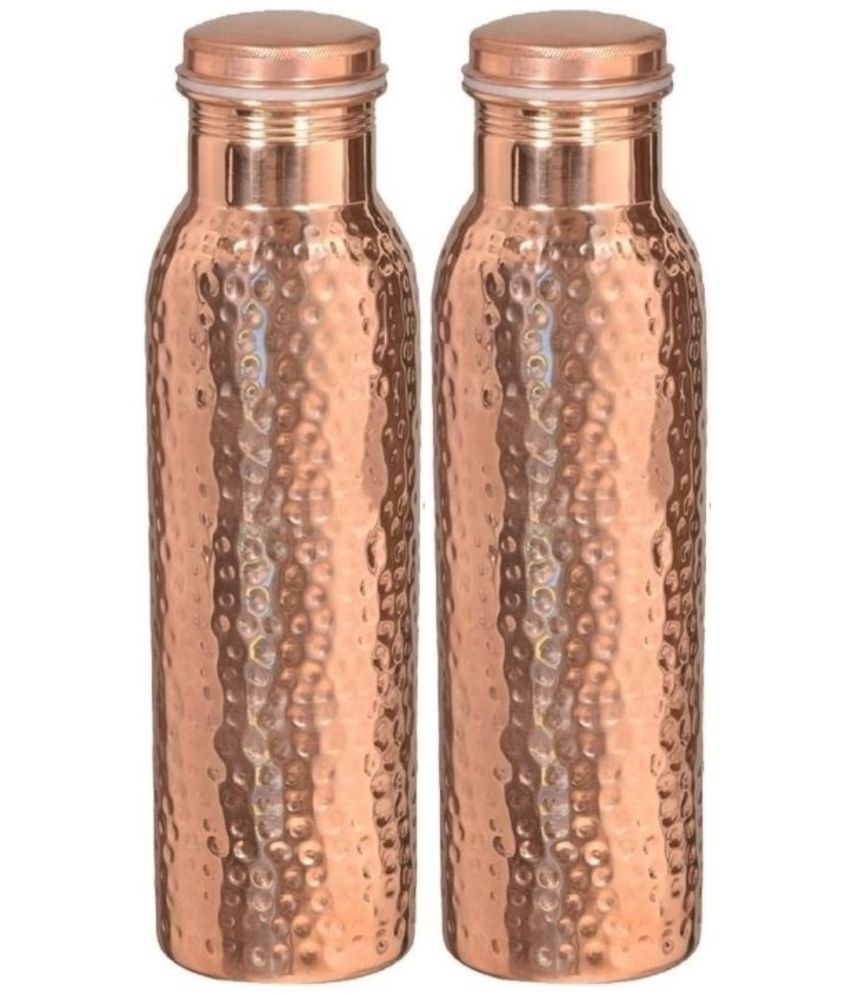     			Chinkara Jointless Hammered Brown 1000 Fridge Bottle Set of 2