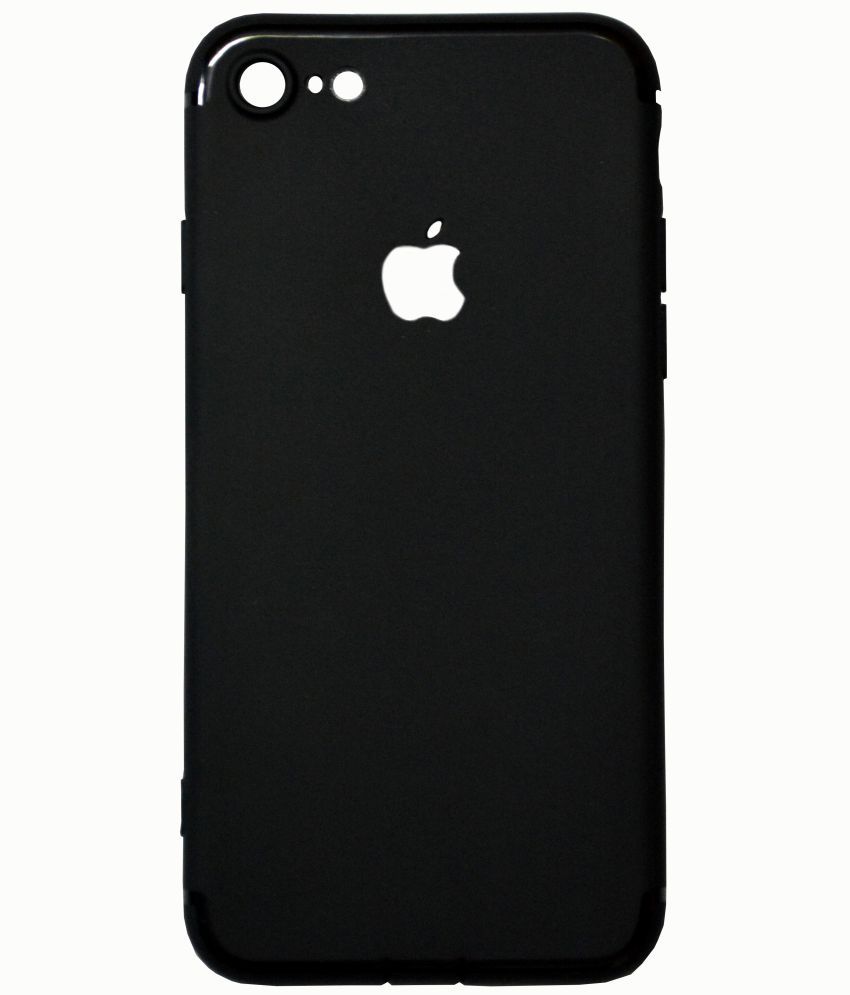 Apple Iphone 7 Plus Plain Cases Mobi Safe Black Plain Back Covers Online At Low Prices Snapdeal India