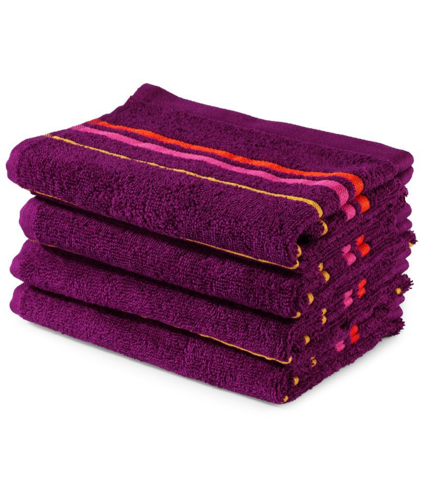     			Trident Buy 2 Get 2 Hand Towel Purple Terry 40x60