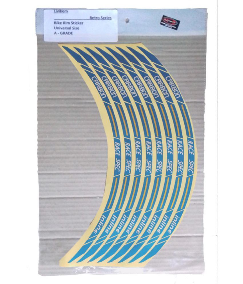 Livikem Multicolour Bike Rim Sticker Livikem Branded Combo Buy Livikem