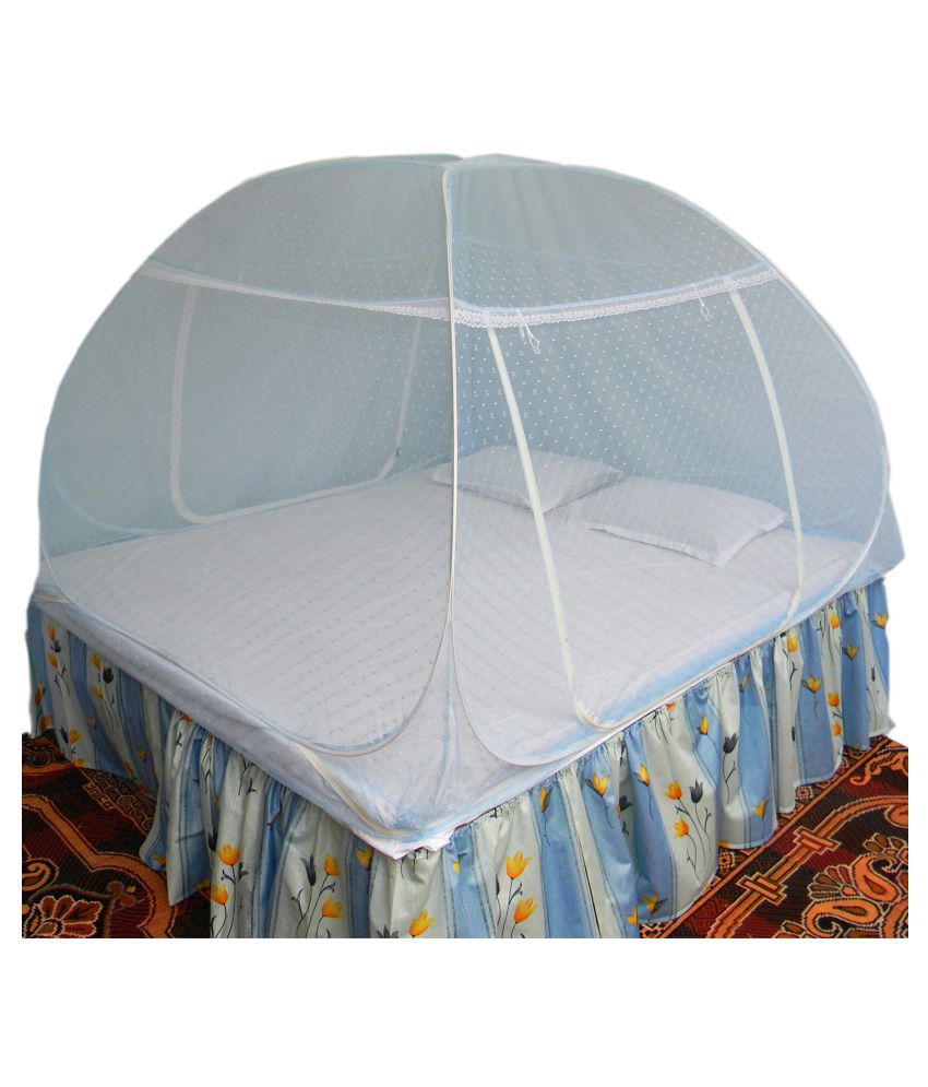     			HEALTHY SLEEPING Double Blue Mosquito Net