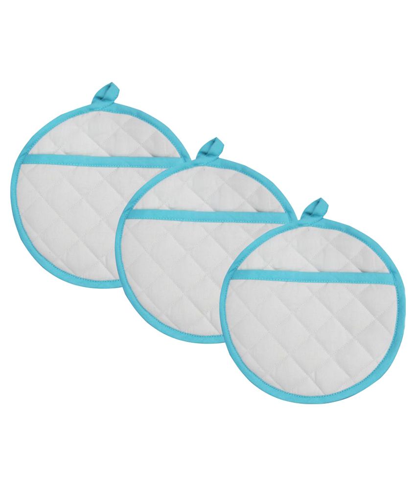 Airwill Cotton Designer Kitchen Linen Pot Holder Pack of 3 Buy