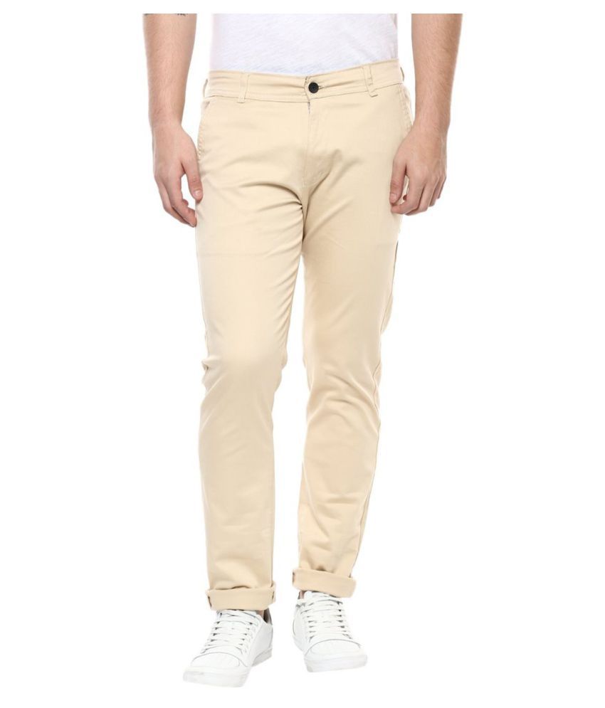 beige skinny chinos