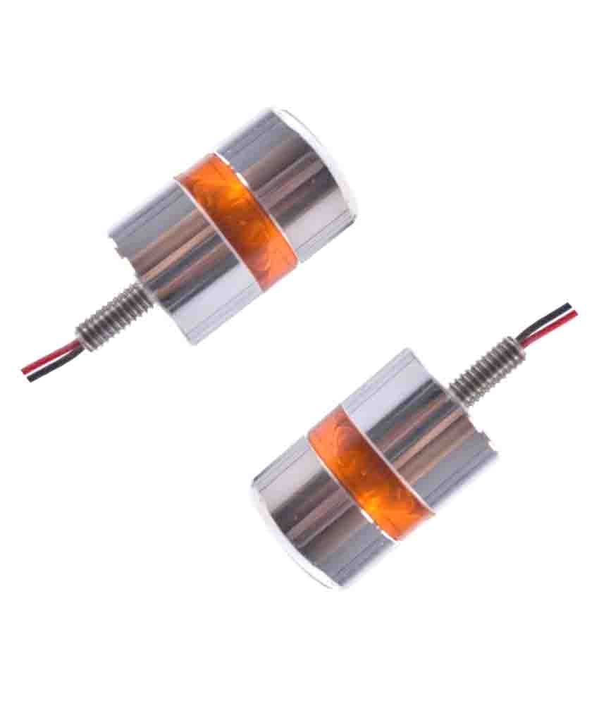 R.J.VON Stylist Handlebar Turn Signal Grip Bar End LED Plug Strobe