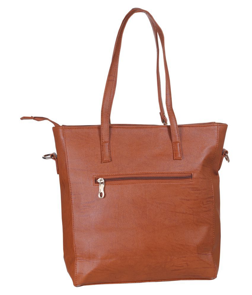 Freya Brown P.U. Shoulder Bag - Buy Freya Brown P.U. Shoulder Bag ...