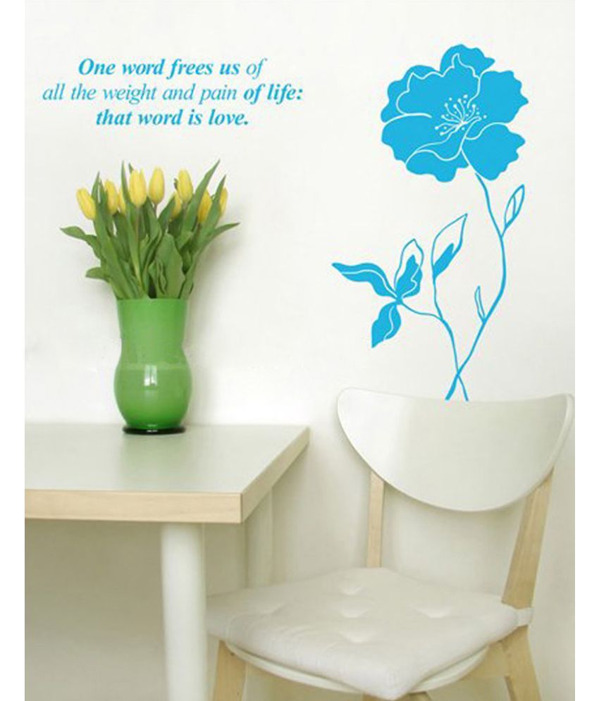     			Decor Villa That word is love PVC Vinyl Multicolour Wall Stickers