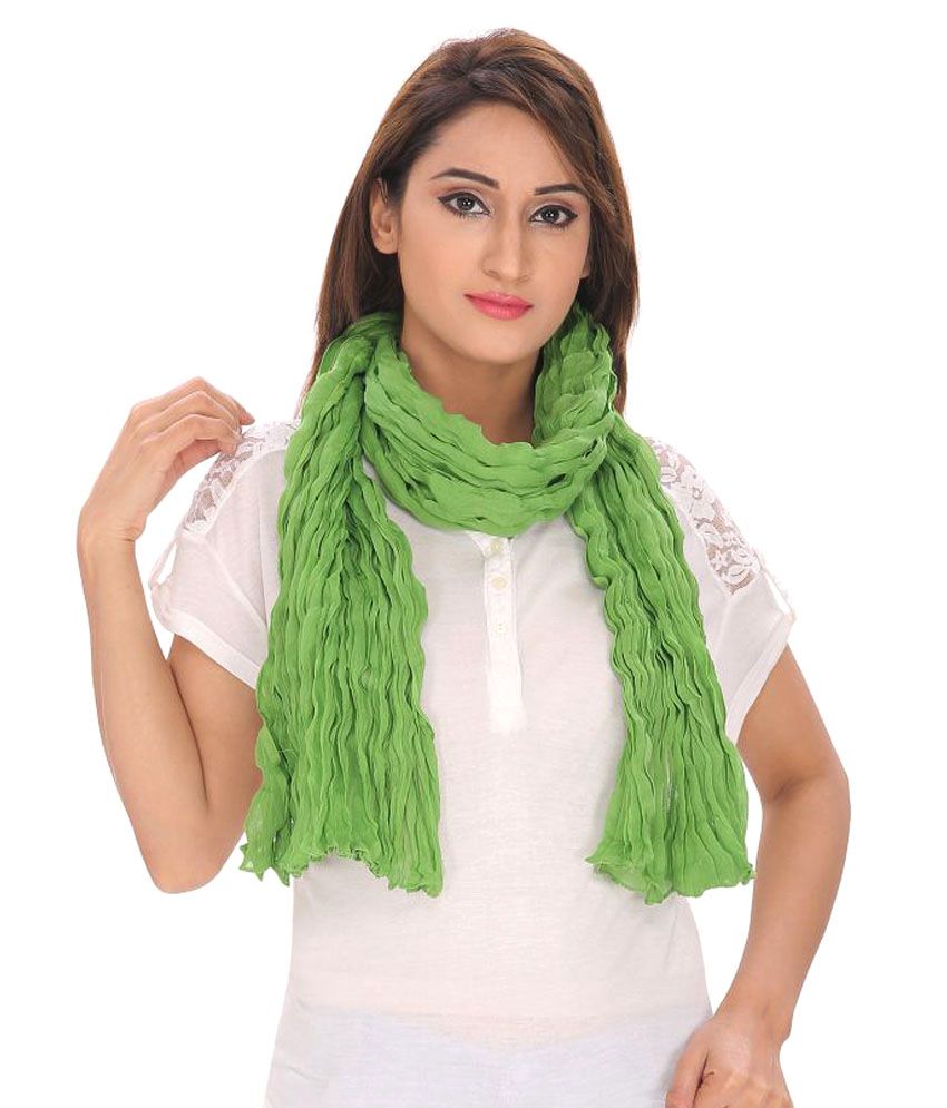 Anekaant Green Scarves: Buy Online at Low Price in India ...