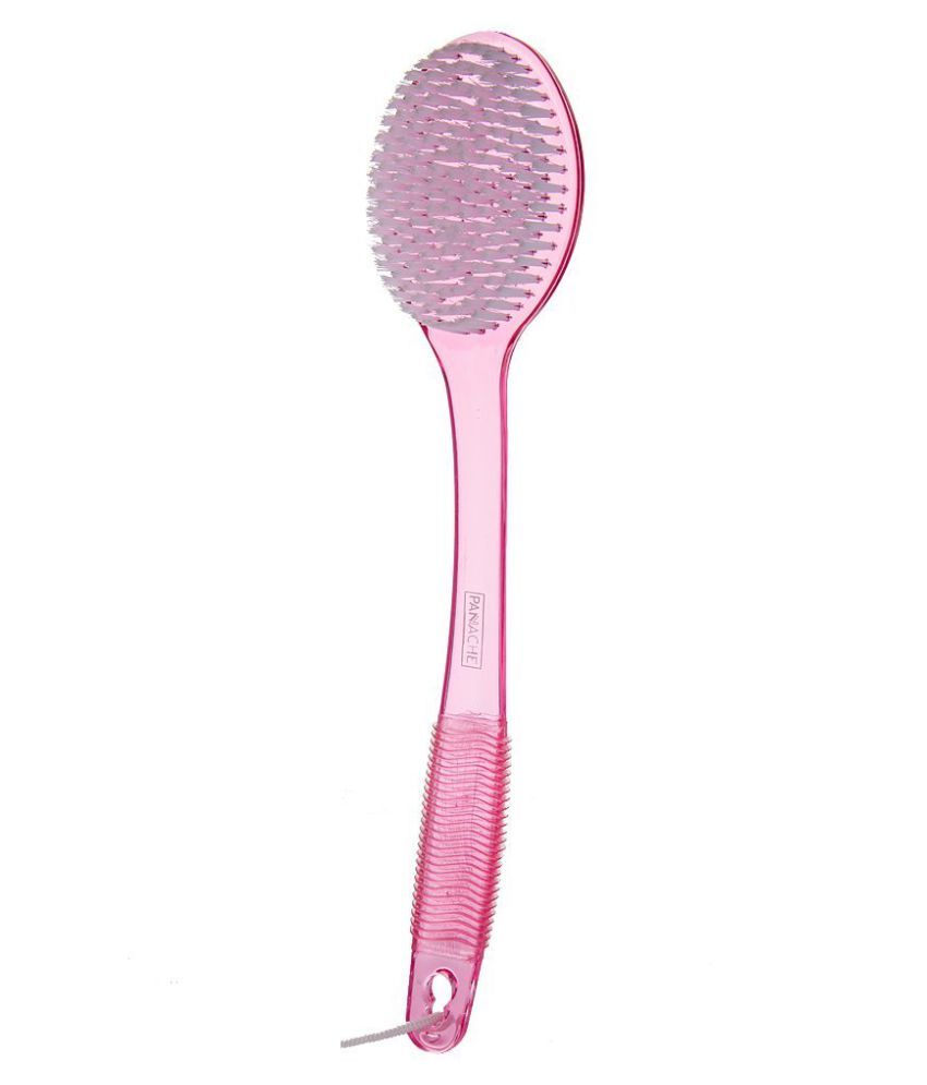 Panache Bath & Body Brush,Rose Pink Clear Long Handle Body Brush Buy