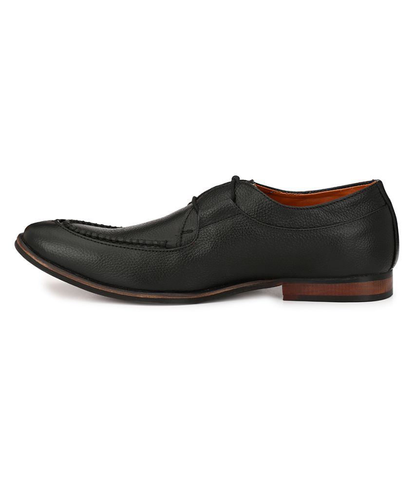 Alamara Black Party Genuine Leather Formal Shoes Price in India- Buy ...