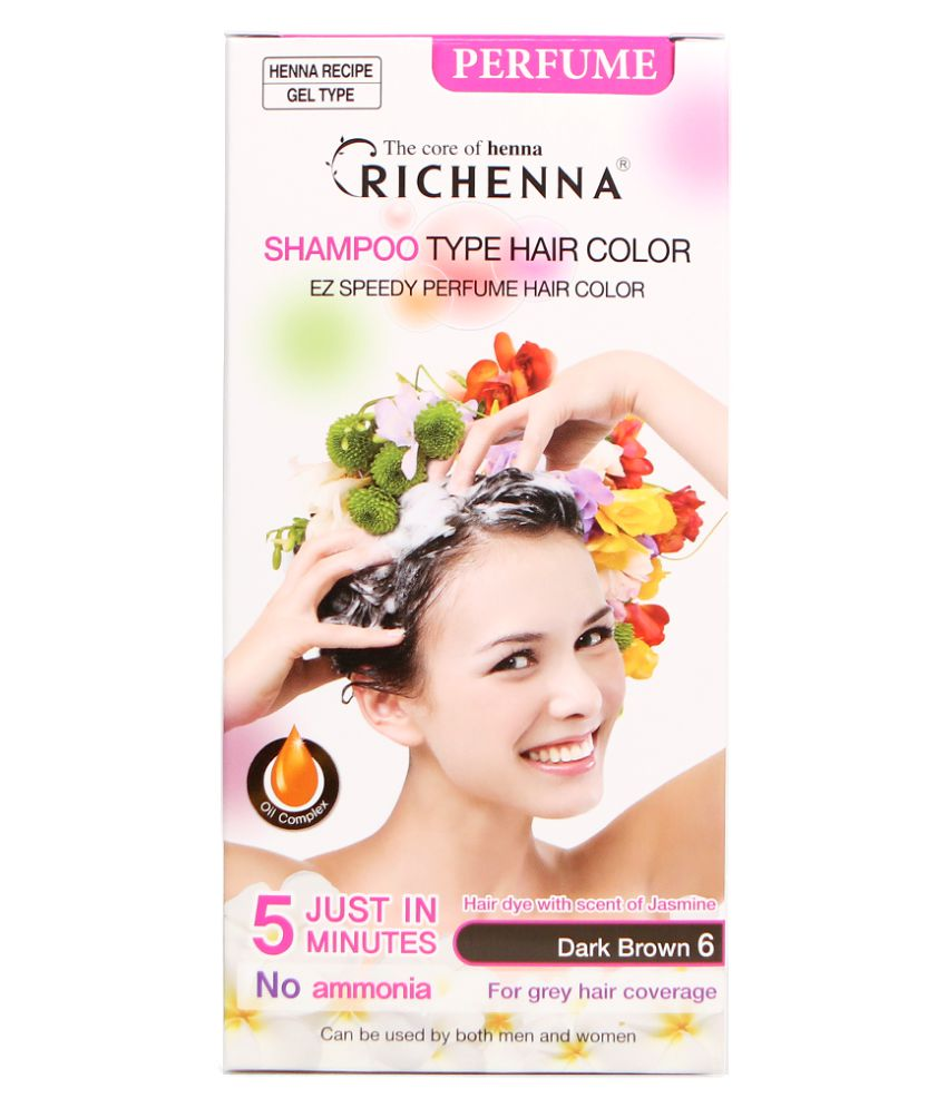 Richenna Semi Permanent Hair Color Dark Brown Dark Brown 6 80 gm ... Richenna Semi Permanent Hair Color Dark Brown Dark Brown 6 80 gm ...