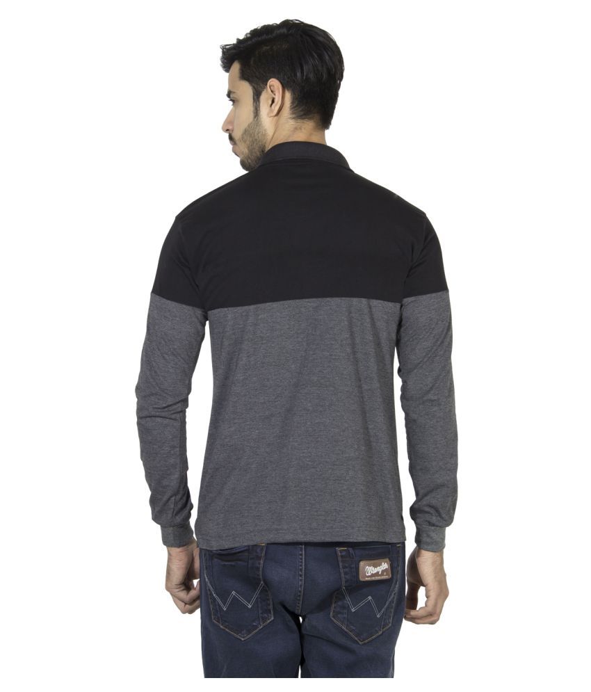 mens grey v neck t shirts