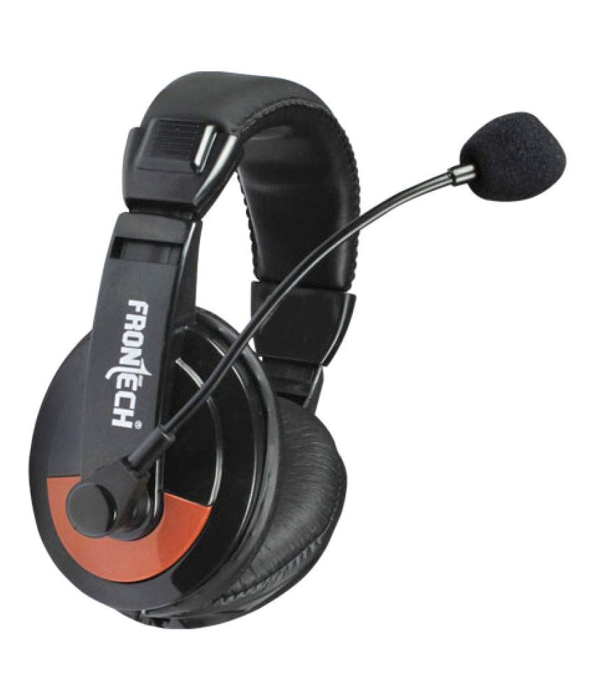     			Frontech jil-3442 Over Ear Headset with Mic Black