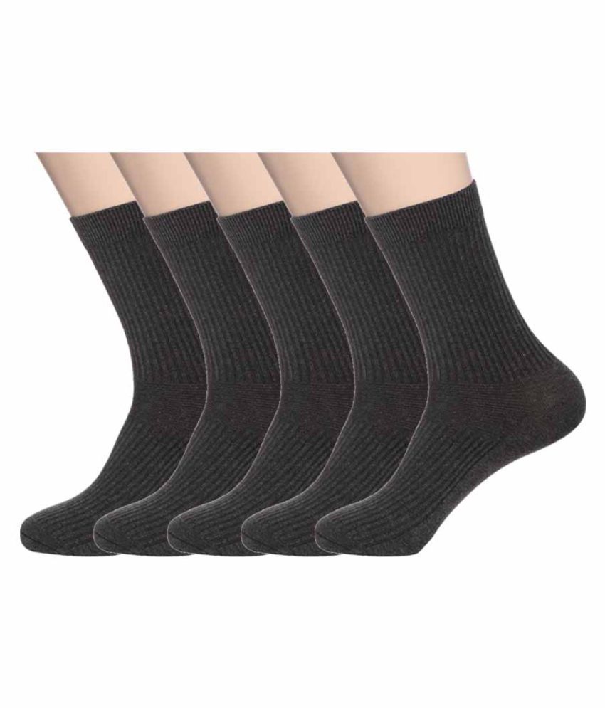 Hans Black Casual Mid Length Socks: Buy Online at Low Price in India ...