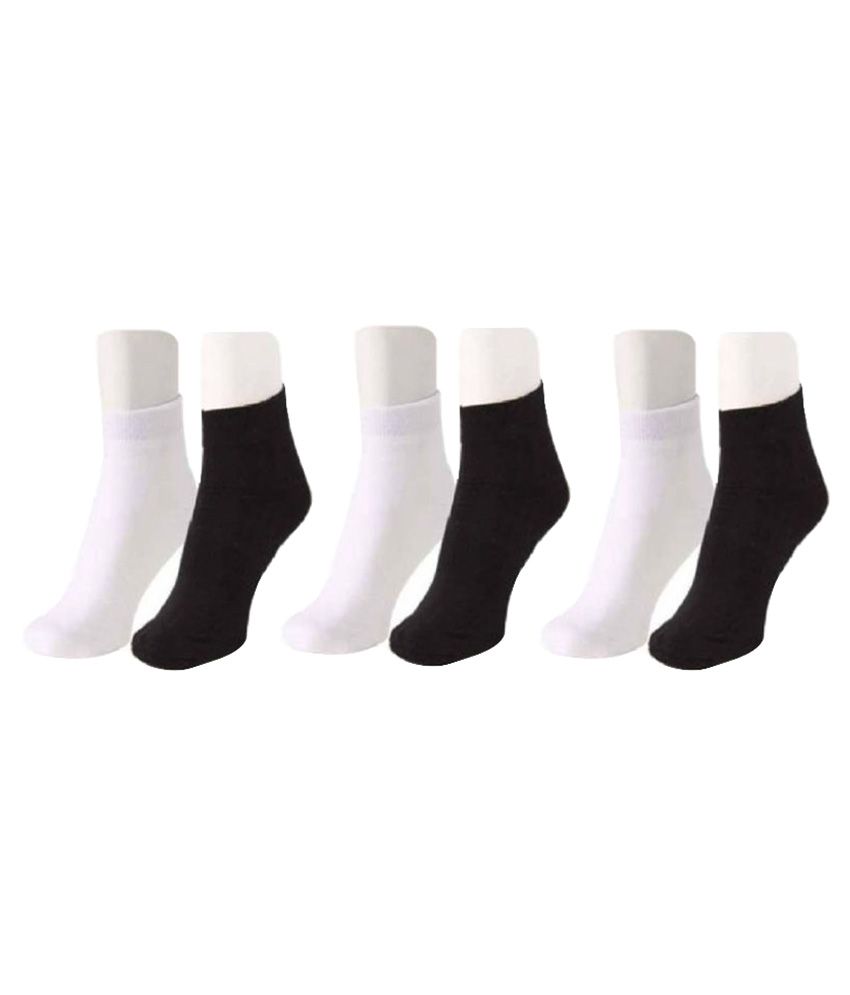     			Tahiro Multicolor Cotton Ankle Length Socks - Pack of 6