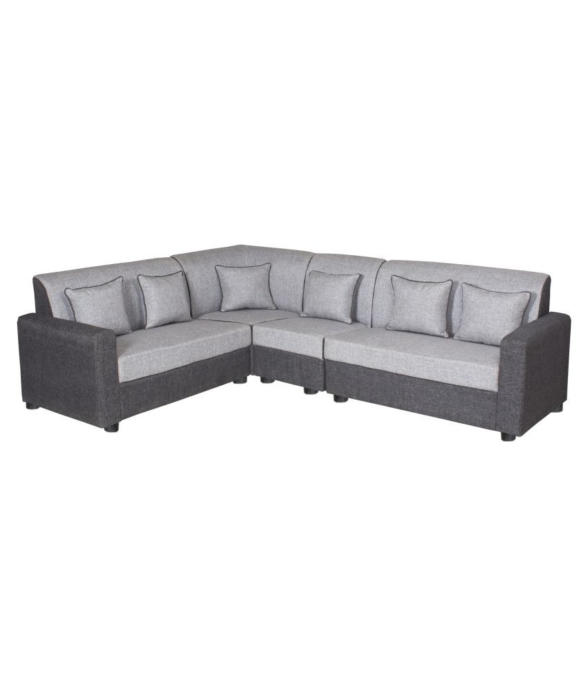 Gioteak Havana Black Grey L Shaped Sofa Set 2 2 1 C Buy Gioteak