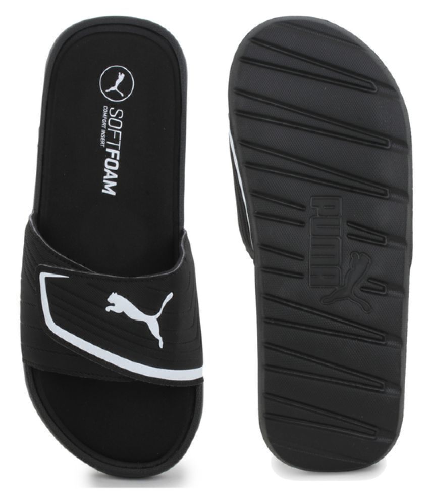 Download Puma Men's Black Slide Flip flop Price in India- Buy Puma ...