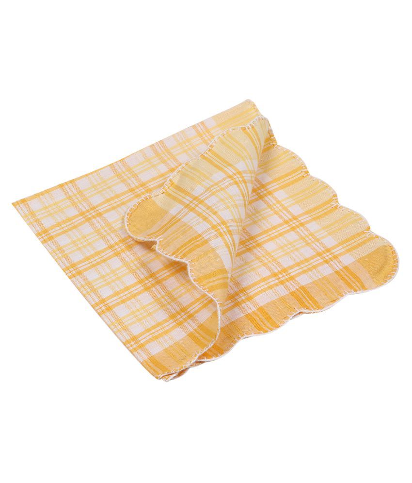 Grabberry Checkered Design Soft Cotton Handkerchief for Women - Pack Of ...