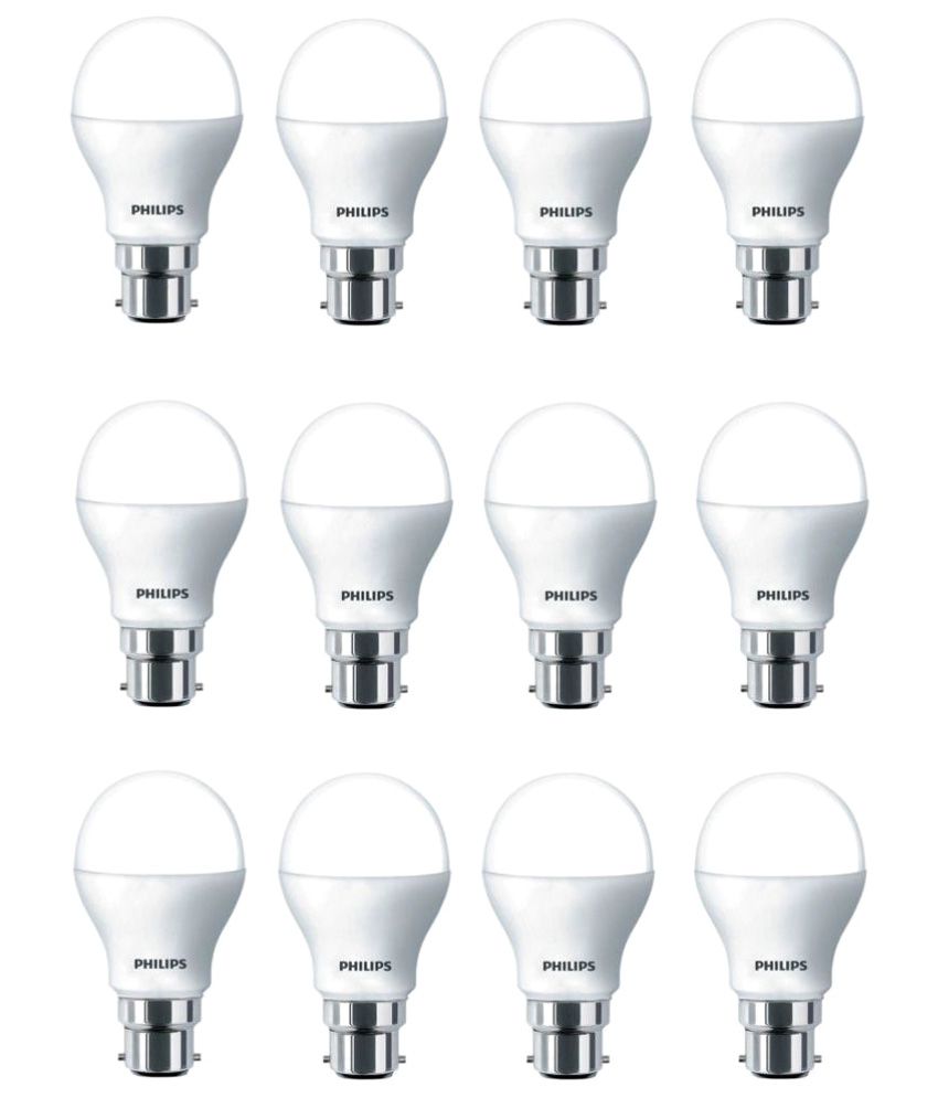 Philips 7W LED Bulb Cool Day Light - Pack of 12: Buy ...