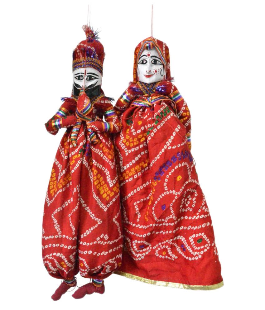 Artlivo Red Chundri Kathputli Puppet Set - Buy Artlivo Red Chundri ...