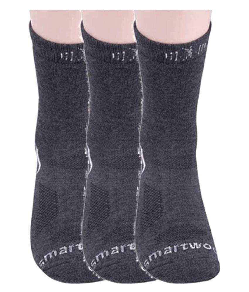     			Hans Gray Casual Full Length Socks