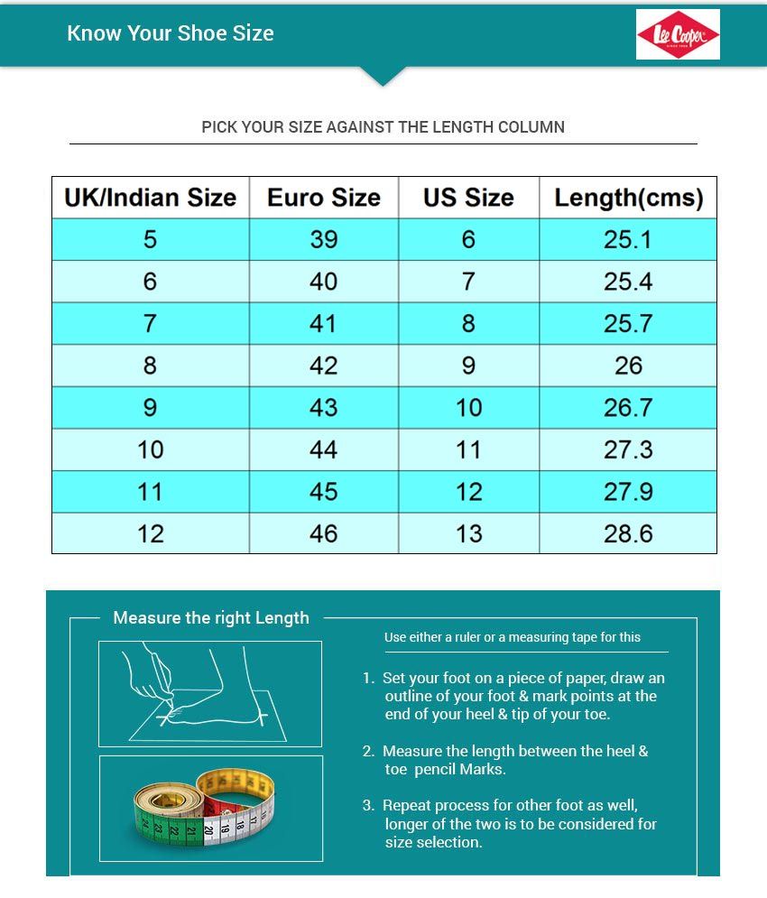 Mark Size Chart