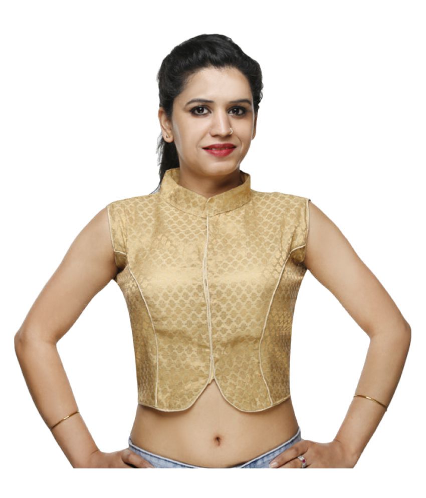 Lady in Style Gold Blouse - Buy Lady in Style Gold Blouse Online at Low ...