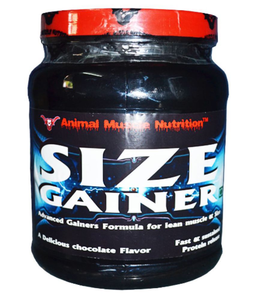 Animal Muscle Nutrition Size Gainer 1 kg Chocolate Mass Gainer Powder: Buy  Animal Muscle Nutrition Size Gainer 1 kg Chocolate Mass Gainer Powder at  Best Prices in India - Snapdeal