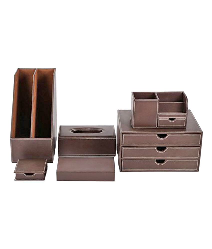 Artikle Leather Co Office Desk Organizer Set: Buy Online at Best Price ...