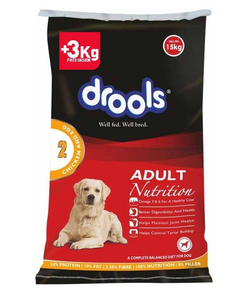 Drools 15Kg Adult chicken and egg (3 kg free inside...